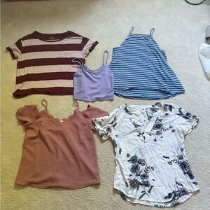 5 Juniors Summer tops. Urban Outfitters, American Eagle, Old Navy. Small. EUC